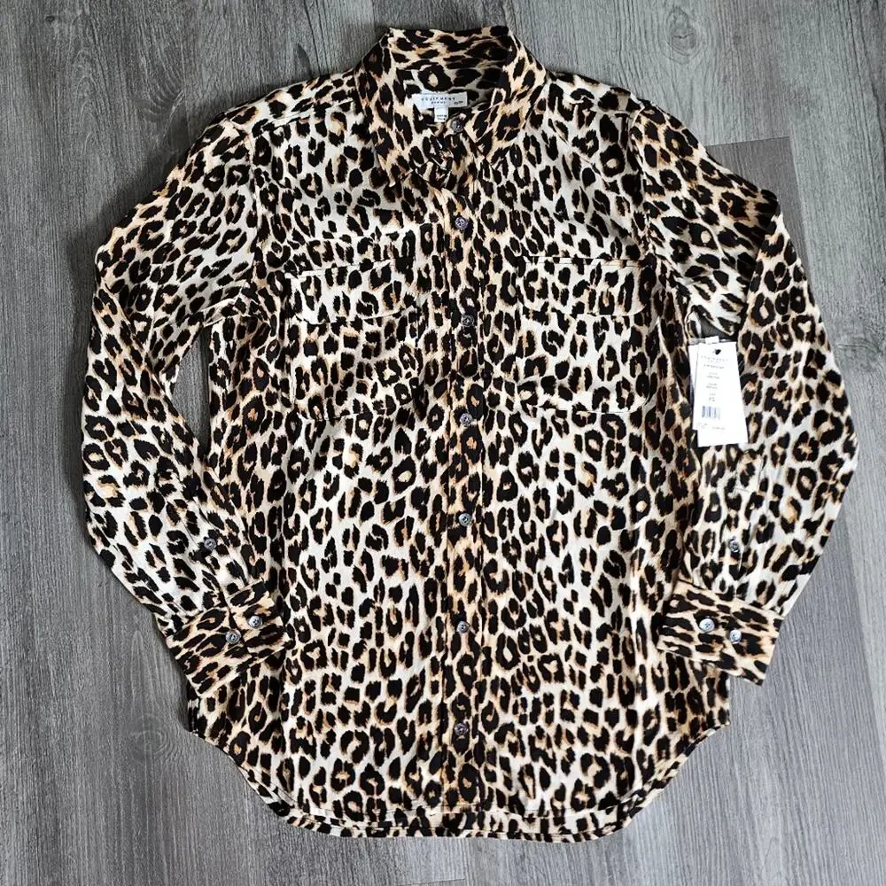 NWT Equipment Slim Signature Silk Shirt
